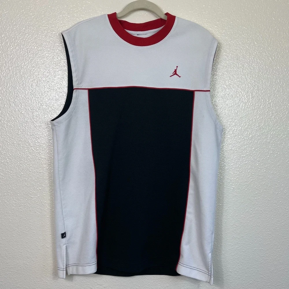 Jumping Man Jordan #30 Tank Jersey Top Men’s size M Black and White